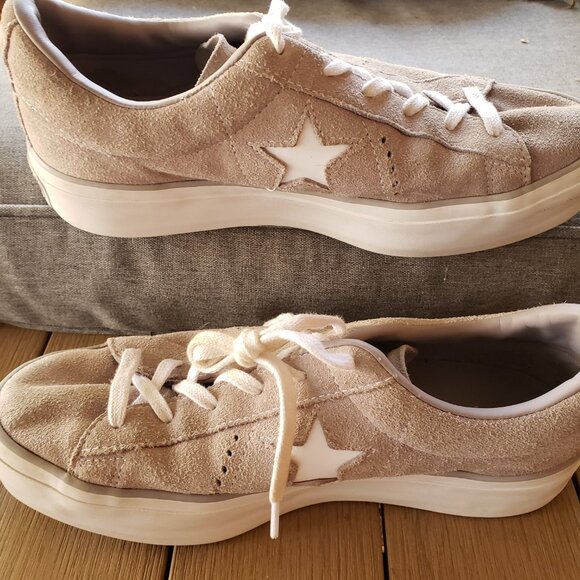 EUC CTOS Converse One Star suede platform mercury grey sneaker (9W) KICKS - Picture 7 of 9